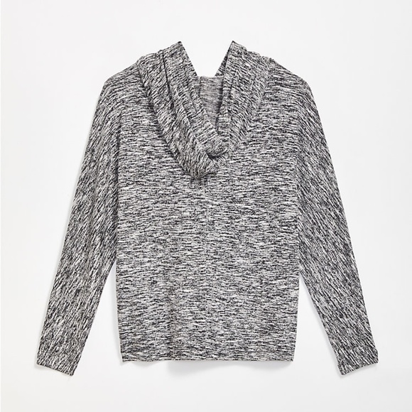 NWT Lou & Grey Marled Jersey Hoodie SOFT XS - Picture 2 of 10